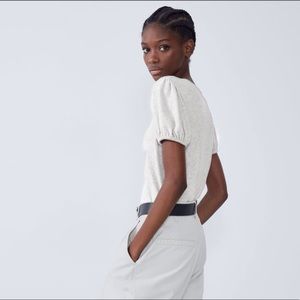ZARA Soft Touch Balloon Sleeve Shirt
